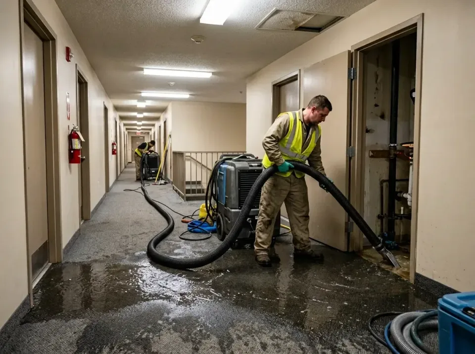 multi-unit-apartment-hallway-f-005 — frequently asked questions, Emergency Burst Pipe Water Extraction & Removal in Land O'…